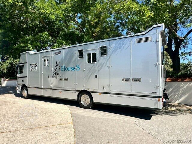 Kreaturvogn Mercedes-Benz Actros 18360 Niehoff 4 Pferde und Wohnung