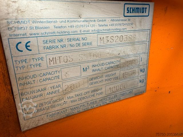 Ανατρεπόμενο φορτηγό SCHMIDT Salzstreuer Paket 5 Stück Winterdienst, Aufbau,