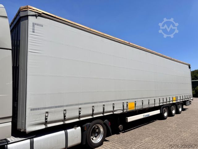 Open oplegger met zeil KRONE SD Curtainsider MEGA Jumbo XL Zert Getränke etc