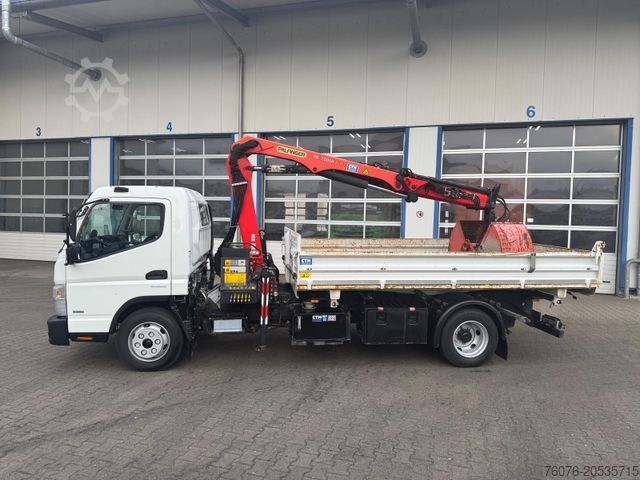 Τριαξονικό ανατρεπτικό βαν FUSO 7 C 18 Kipper Meiller Kran Palfinger PK 7000