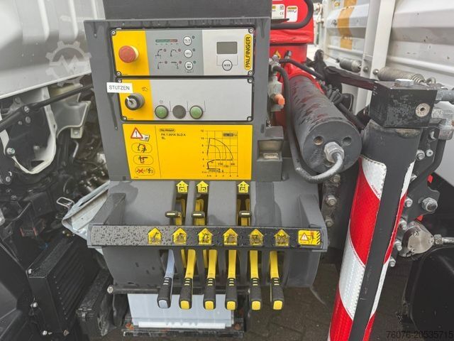 Carrinha basculante trilateral FUSO 7 C 18 Kipper Meiller Kran Palfinger PK 7000