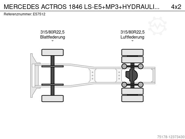 Mercedes-Benz ACTROS 1846 LS E5 MP3 HYDRAULIQUE