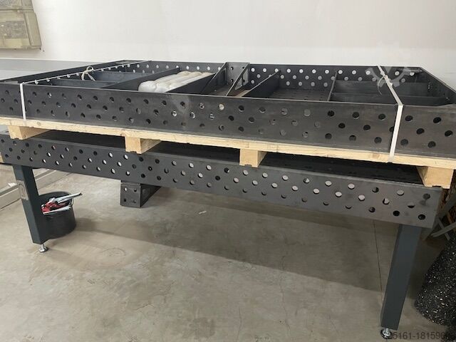 Svetsbord hålbord tillverkat i TYSKLAND Blankemeyer 2500x1400x200