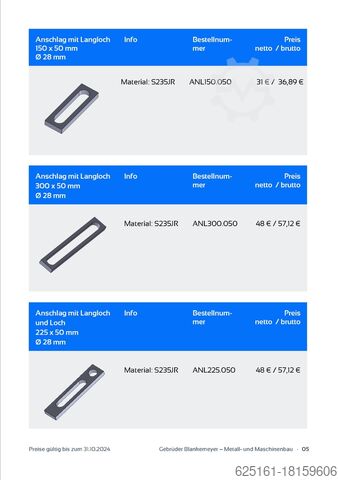 Svetsbord hålbord tillverkat i TYSKLAND Blankemeyer 2500x1400x200