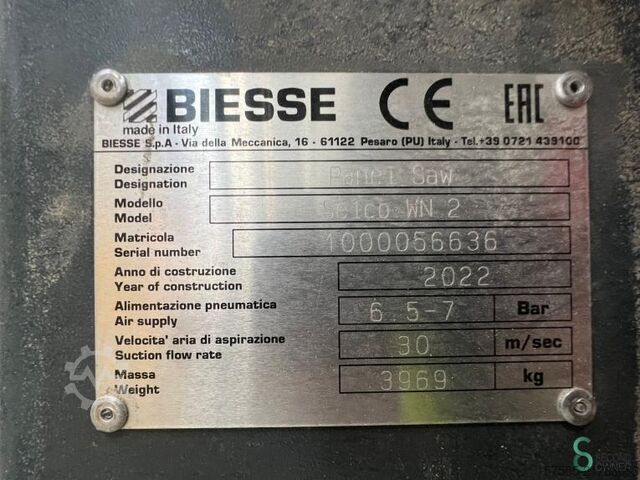 Testere za sečenje ploča Biesse Selco WN2 2022 Biesse Selco WN2