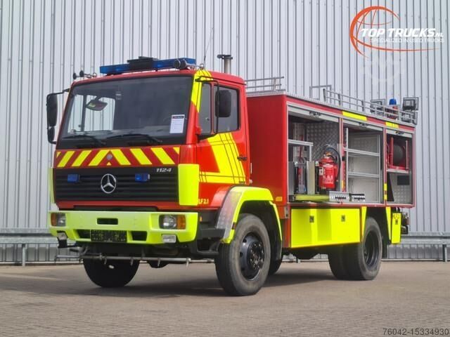 Feuerwehr/Rettung Mercedes-Benz 1124 AF 4x4 - 1.800 ltr water - 600 ltr Foam - Feu
