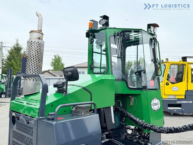 Cărucior cu stivuitor cu 4 căi Combilift C4000 / GAS / 9300MM / FREE-LIFT / CABIN