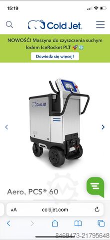 Maskin för rengöring med torr-is Cold jet Pcs60 Cold jet Pcs60