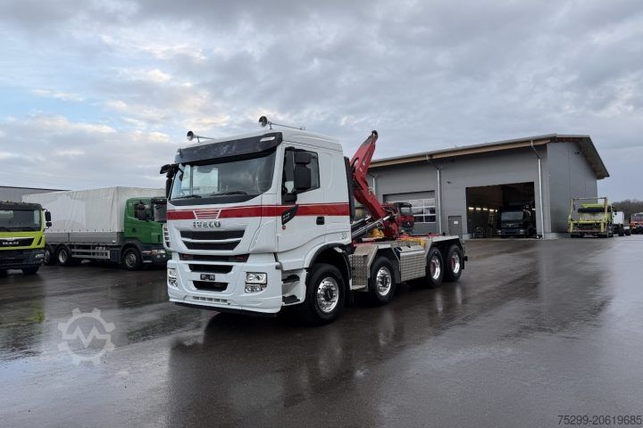 Haakarm vrachtwagen Iveco 340X51Z X-Way 8x4 Hiab / Swiss-Vehicle