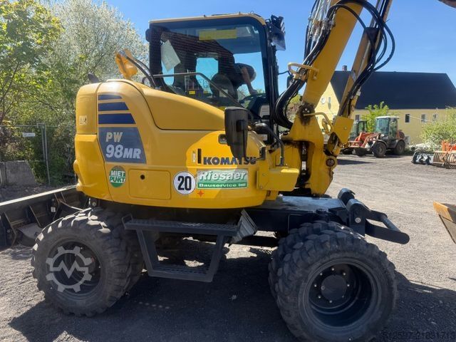 Excavadora móvil KOMATSU PW 98 MR-10 / gepflegt / 1600 Bh / inkl. GRL+TL