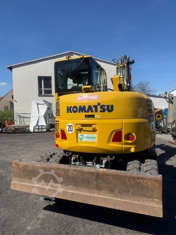Excavadora móvil KOMATSU PW 98 MR-10 / gepflegt / 1600 Bh / inkl. GRL+TL
