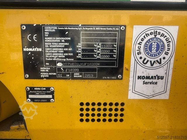 Excavadora móvil KOMATSU PW 98 MR-10 / gepflegt / 1600 Bh / inkl. GRL+TL