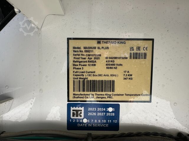 Hűtött/fagyasztott tartályok THERMO KING NEW 10FT REEFER / THERMOKING MAGNUM PLUS