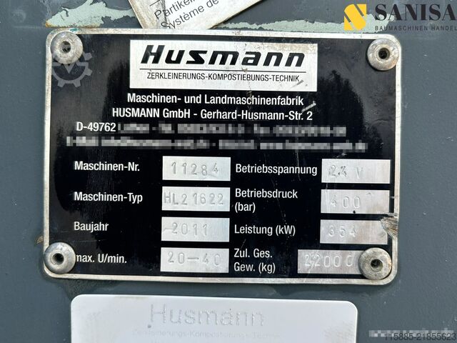 θρυμματιστής Husmann HL2 1622/2 Wellen Schredder/Häcksler