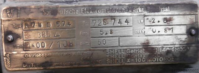 Villanymotor 2,6 kW 1400 1 / min SEW-EURODRIVE R76D574