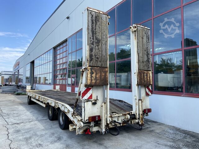 Dieplader oplegger Müller Mitteltal PT 30  3 Achs Tieflader 9,20 m Ladefläche