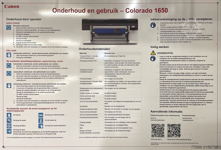 Digitální tiskový stroj Canon Colorado 1650