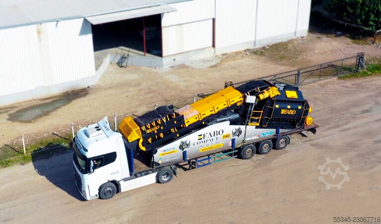  FABO Concrete Batching Plant 180 m3 Compact Concrete Batching Plant