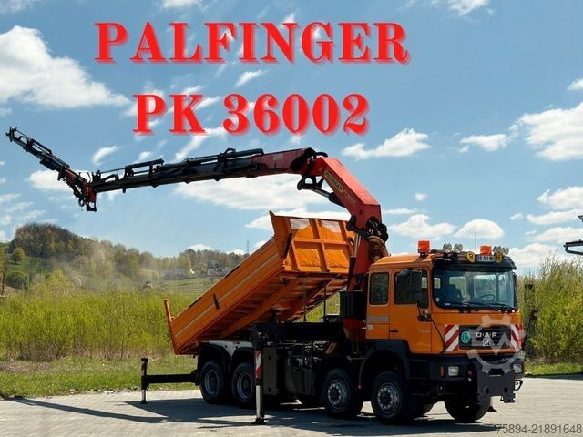 Kipper LKW MAN 35.414 * PALFINGER PK 36002 +FUNK / 8x6