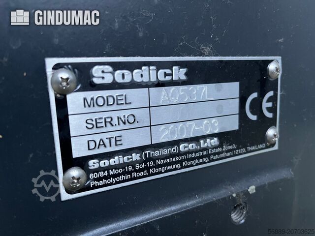 Wire EDM Machine Sodick AQ537L