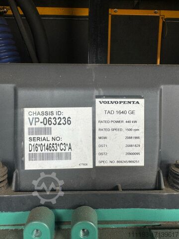 Diesel Generator Volvo 450 Kva Diesel Generator Volvo diesel generator