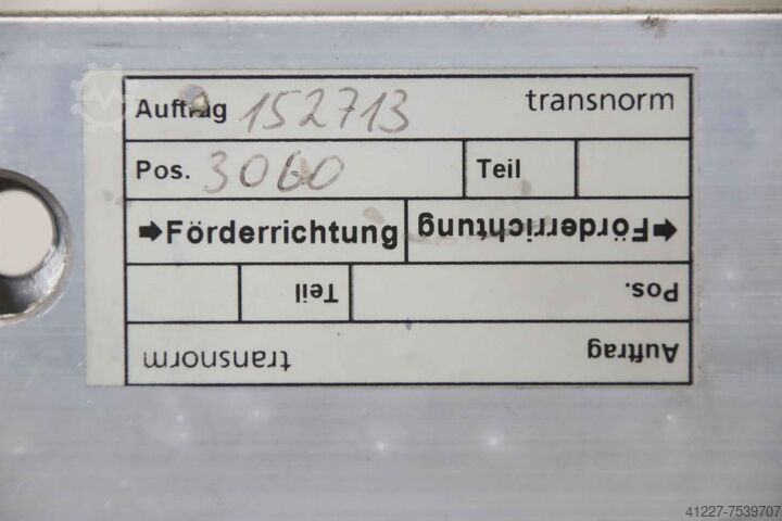 Szállítószalag frekvenciavezérlésű Transnorm 1100 134000 x 600 mm