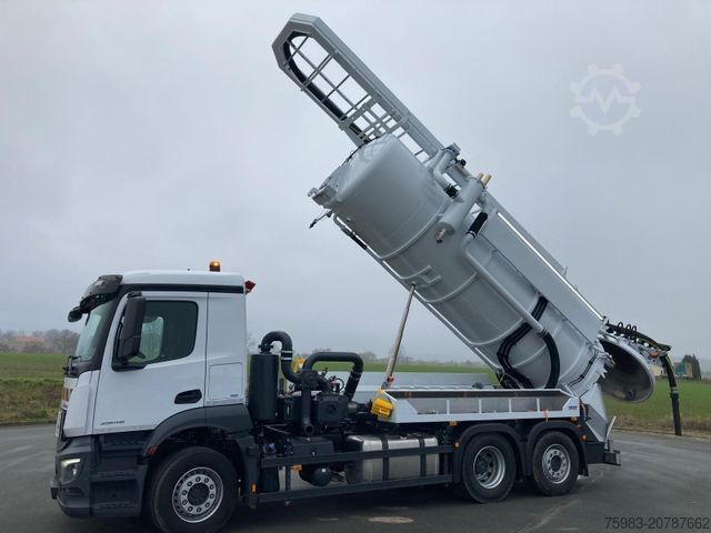 Vacuum tank truck MERCEDES-BENZ AROCS 2546 6x2 / Sauger KRÜGER SSP 14-1 AK