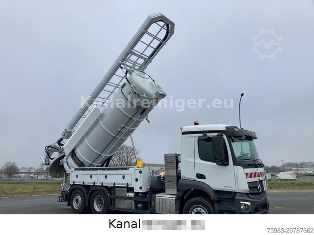 Vacuum tank truck MERCEDES-BENZ AROCS 2546 6x2 / Sauger KRÜGER SSP 14-1 AK