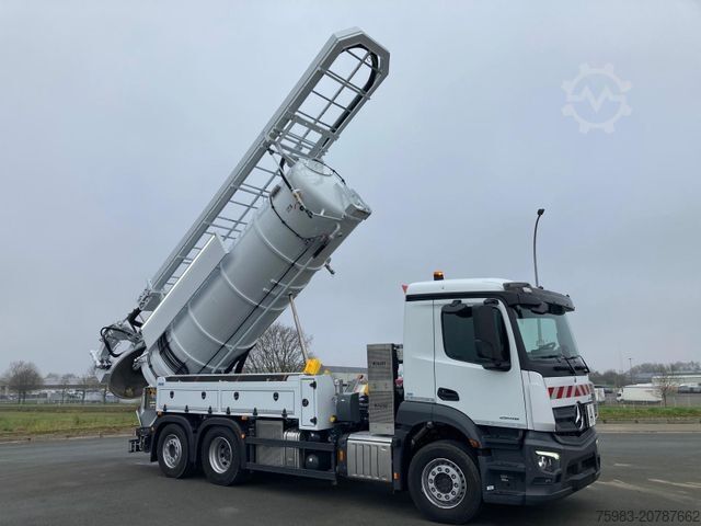 Vacuum tank truck MERCEDES-BENZ AROCS 2546 6x2 / Sauger KRÜGER SSP 14-1 AK