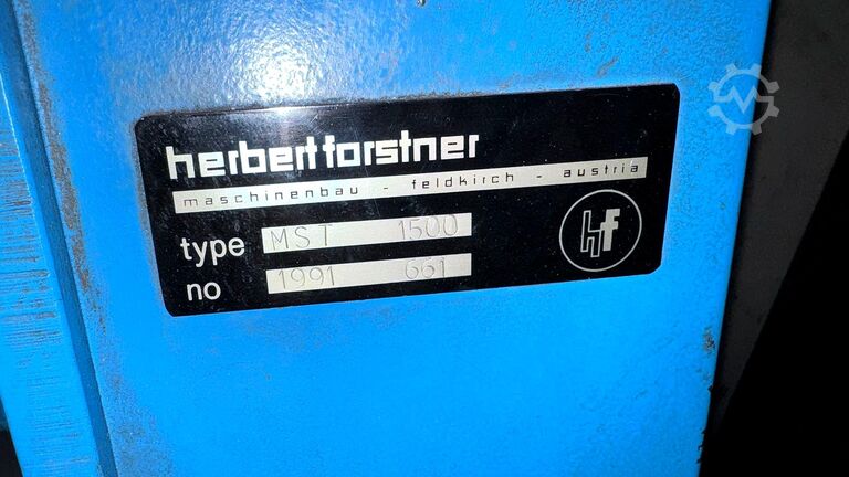 Prostowarka do blachy FORSTNER MST 1500