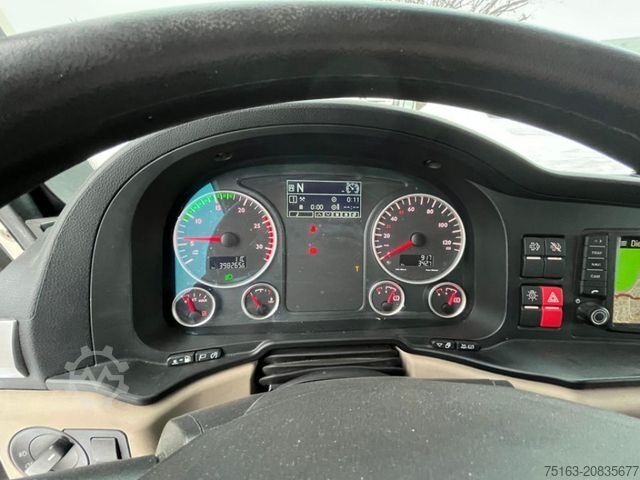 Flatbed truck MAN TG-S 26.420 6x2 BL Pritsche Heckkran 4xhydr,Hiab