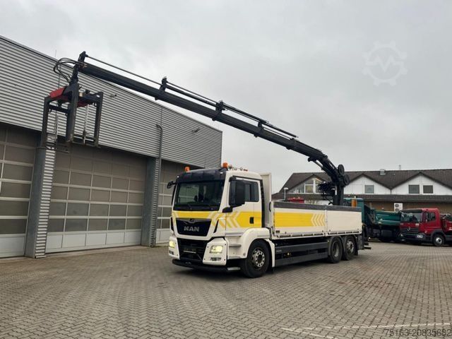 Truck mounted crane MAN TG-S 26.420 6x2 BL Pritsche Heckkran 4xhydr,Hiab