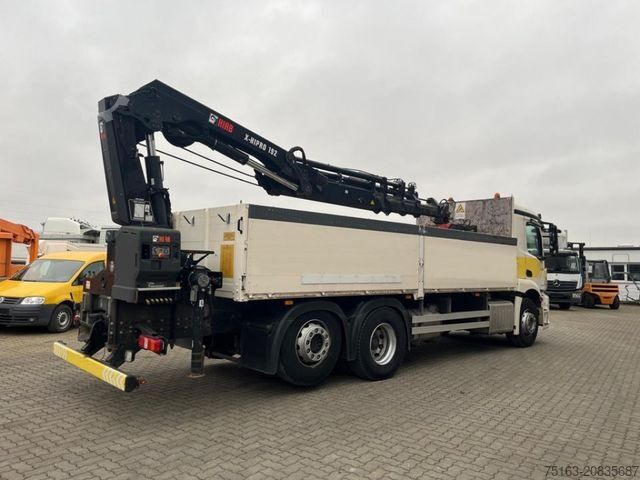 Flatbed truck MERCEDES-BENZ Antos 2540 L 6x2 Pritsche Heckkran 5xhydr, faltb