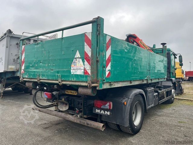 Roll-off tipper truck MAN TG-M 18.290 4x2 Abrollkipper mit Kranmulde