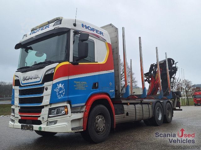 Logging truck Scania R 580 B6x4NB+Epsilon M12 Z
