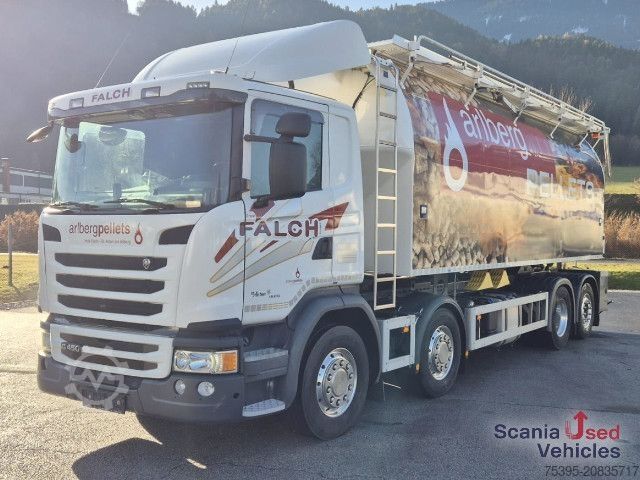 Silo truck Scania G 450 LB8x2*6MNB Pelletssilo!
