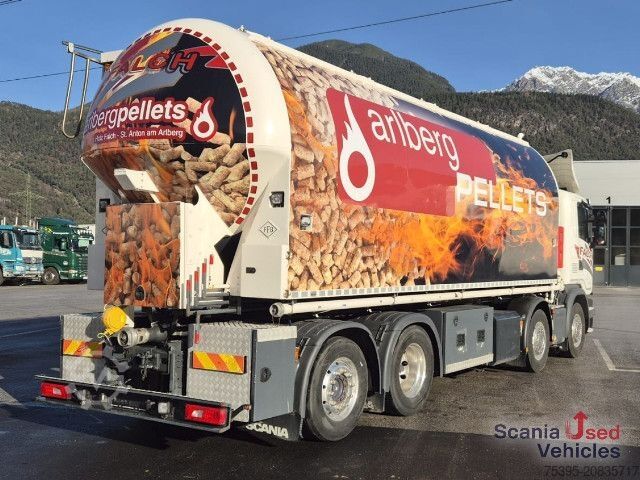 Silo truck Scania G 450 LB8x2*6MNB Pelletssilo!