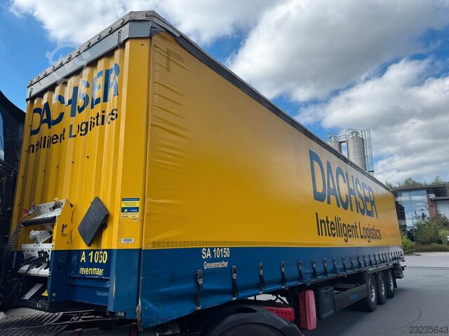 Semirremolque abierto con toldo KRONE SD Profiliner-Ladebordwand-Edscha