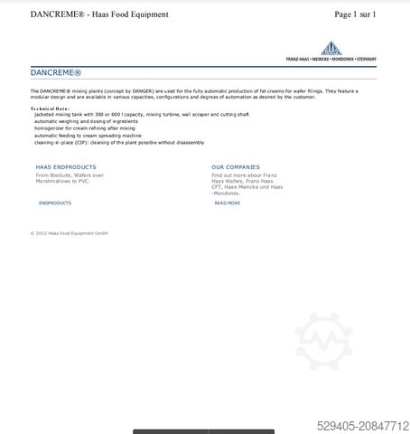 Dancreme – Turbo mixer 300L Dancrème Dancrème