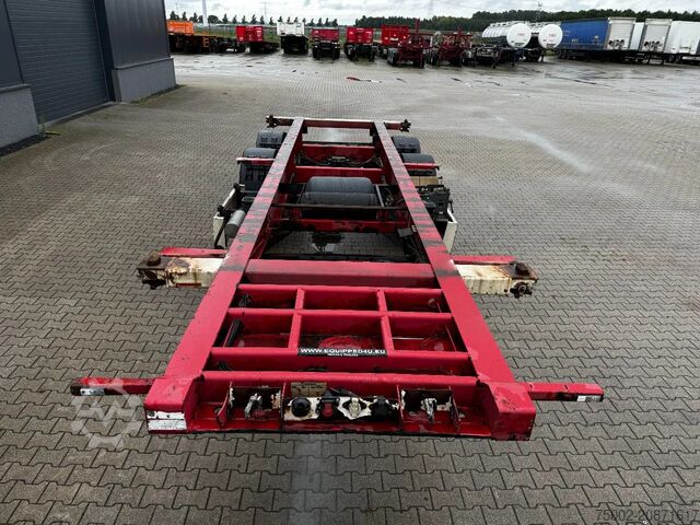 Transport kontenerowy Krone 2-assig 20FT chassis, BPW + trommel, luchtverin...