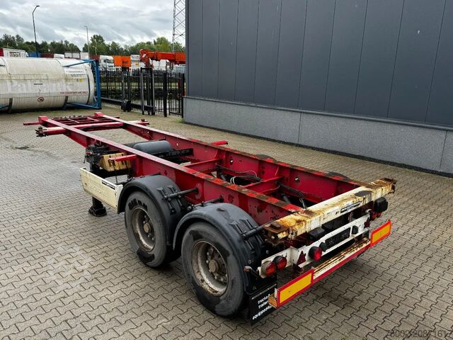 Transport kontenerowy Krone 2-assig 20FT chassis, BPW + trommel, luchtverin...