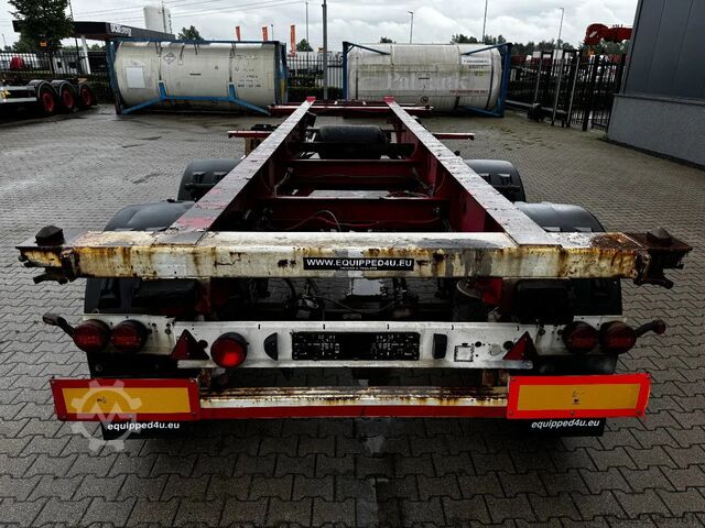 Transport kontenerowy Krone 2-assig 20FT chassis, BPW + trommel, luchtverin...