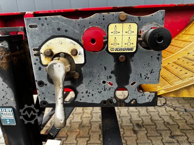 Transport kontenerowy Krone 2-assig 20FT chassis, BPW + trommel, luchtverin...