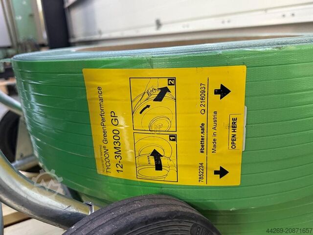 Battery strapping tool BW-03 with unrolling wagon BW-03