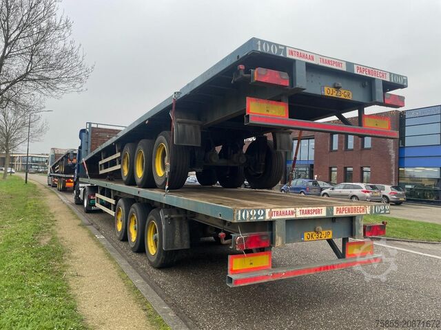 Plattformanhänger Haan OPL 45 Heavy Duty / Rungen-Potholes /BPW / 2x L...