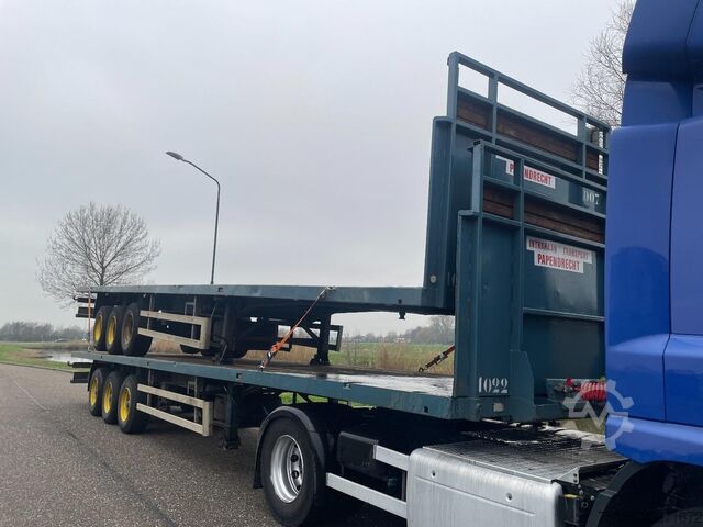 Plattformanhänger Haan OPL 45 Heavy Duty / Rungen-Potholes /BPW / 2x L...