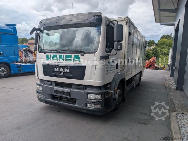 Φορτηγό μεταφοράς ζώων MAN TGM 15.290 / Menke / load 7750kg / E5
