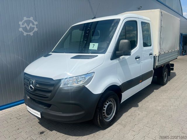 Furgon cu prelată laterală MERCEDES-BENZ Sprinter 316 DOKA LANG PRITSCHE PLANE 6-SITZ AHK
