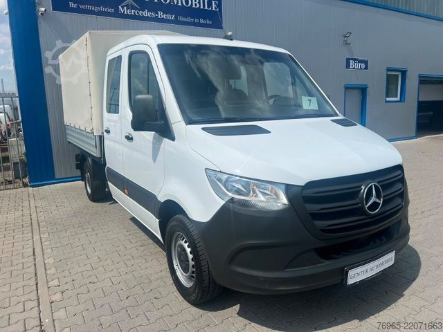 Furgon cu prelată laterală MERCEDES-BENZ Sprinter 316 DOKA LANG PRITSCHE PLANE 6-SITZ AHK