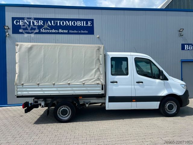 Furgon cu prelată laterală MERCEDES-BENZ Sprinter 316 DOKA LANG PRITSCHE PLANE 6-SITZ AHK